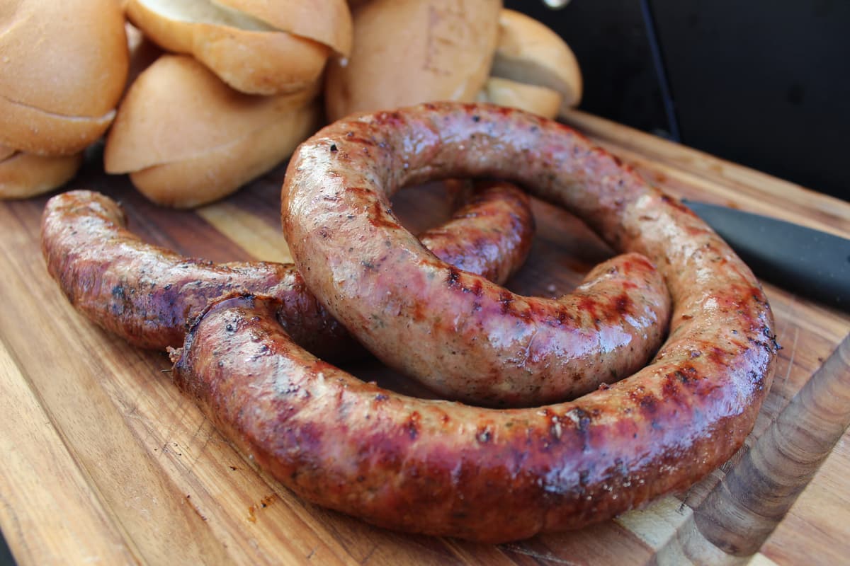 Traditional Choripan being served